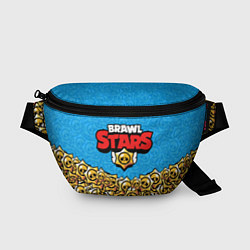 Поясная сумка Brawl Stars: Blue Style, цвет: 3D-принт