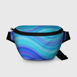 Поясная сумка Абстракция волны, цвет: 3D-принт