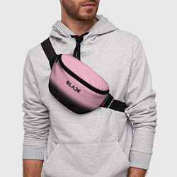 Поясная сумка Blackpink - розово-черный, цвет: 3D-принт — фото 2