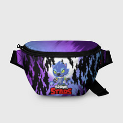 Поясная сумка BRAWL STARS ОБОРОТЕНЬ LEON, цвет: 3D-принт