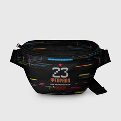 Поясная сумка Танчики dendy 23 февраля, цвет: 3D-принт