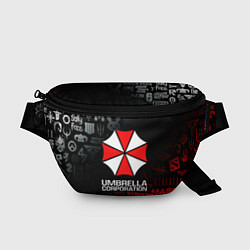 Поясная сумка RESIDENT EVIL UMBRELLA CORP, цвет: 3D-принт