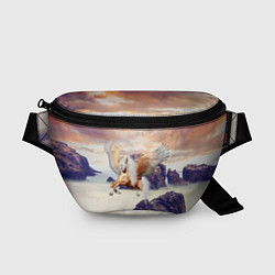 Поясная сумка Sea Sunset Horse, цвет: 3D-принт