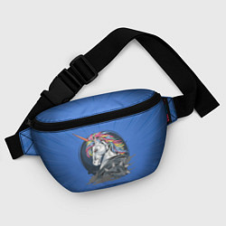 Поясная сумка Единорог Rock, цвет: 3D-принт — фото 2