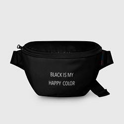 Поясная сумка Black, цвет: 3D-принт