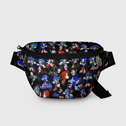 Поясная сумка Sonic паттерн, цвет: 3D-принт