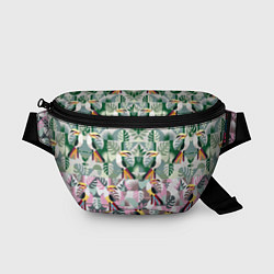 Поясная сумка Туканы, цвет: 3D-принт