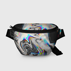Поясная сумка DIGITAL ABSTRACT GLITCH, цвет: 3D-принт