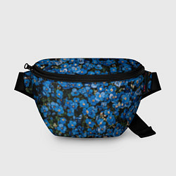 Поясная сумка Поле синих цветов фиалки лето