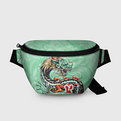 Поясная сумка Изумрудный дракон, цвет: 3D-принт