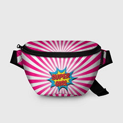 Поясная сумка Super Girl, цвет: 3D-принт