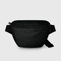 Поясная сумка Текстура геометрия ромбы черны, цвет: 3D-принт
