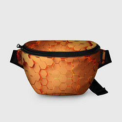 Поясная сумка Золотые 3D плиты