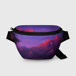 Поясная сумка Горы, цвет: 3D-принт