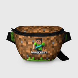 Поясная сумка Minecraft logo heroes, цвет: 3D-принт
