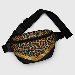 Поясная сумка Леопардовый принт, цвет: 3D-принт — фото 2