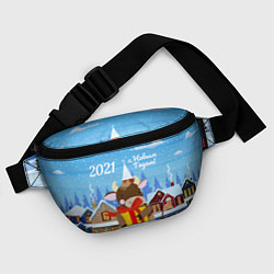 Поясная сумка С Новым 2021 Годом!, цвет: 3D-принт — фото 2