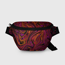 Поясная сумка Purple abstract, цвет: 3D-принт