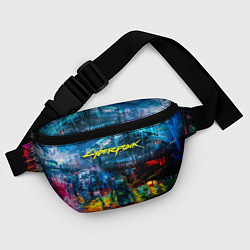 Поясная сумка Сyberpunk City, цвет: 3D-принт — фото 2