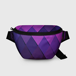 Поясная сумка Спортивный ромб, цвет: 3D-принт