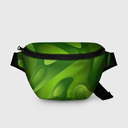 Поясная сумка 3d Green abstract