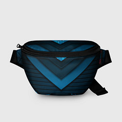 Поясная сумка 3D luxury blue abstract