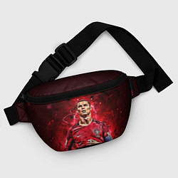 Поясная сумка Cristiano Ronaldo Portugal, цвет: 3D-принт — фото 2