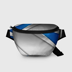 Поясная сумка 3D СЕРЕБРО BLUE LINES