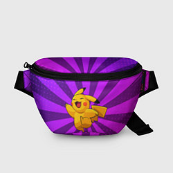 Поясная сумка Радостный Пикачу, цвет: 3D-принт