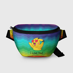 Поясная сумка Влюбленный пикачу, цвет: 3D-принт