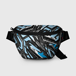 Поясная сумка Текстура Линия Движение, цвет: 3D-принт