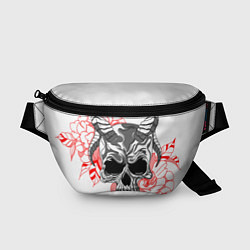 Поясная сумка Череп с рогами, цвет: 3D-принт