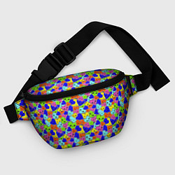 Поясная сумка Сердечки, цвет: 3D-принт — фото 2