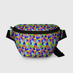 Поясная сумка Сердечки, цвет: 3D-принт