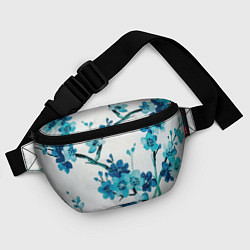 Поясная сумка Голубая сакура, цвет: 3D-принт — фото 2