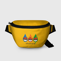 Поясная сумка Выбирай покемона, цвет: 3D-принт