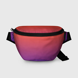 Поясная сумка Оранжевый и Фиолетовый, цвет: 3D-принт