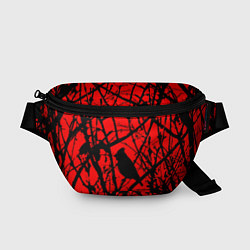 Поясная сумка Хоррор Мрачный лес, цвет: 3D-принт
