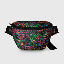 Поясная сумка Кислотные узоры психоделика, цвет: 3D-принт