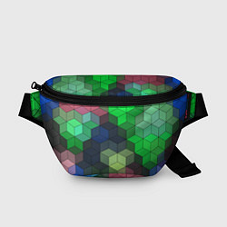 Поясная сумка Разноцветный геометрический уз