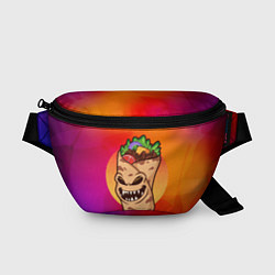 Поясная сумка Шаурма - зомби, цвет: 3D-принт