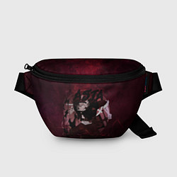 Поясная сумка Аста Черный клевер Red style, цвет: 3D-принт