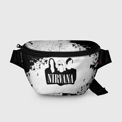 Поясная сумка Нирвана Рок Группа Гранж ЧБ Nirvana
