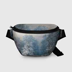Поясная сумка Зимний пейзаж картина маслом, цвет: 3D-принт