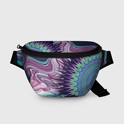 Поясная сумка Психоделика Мандала Волны, цвет: 3D-принт