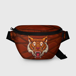 Поясная сумка Тигр Evil, цвет: 3D-принт