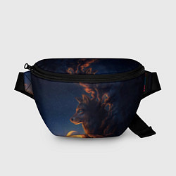 Поясная сумка Ночной Волк Night Wolf, цвет: 3D-принт