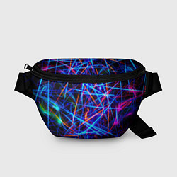Поясная сумка NEON LINES Glowing Lines Effect, цвет: 3D-принт