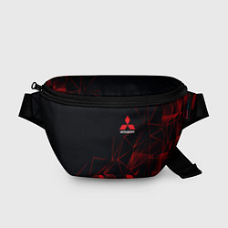 Поясная сумка MITSUBISHI GEOMETRY RED SPORT JAPAN, цвет: 3D-принт
