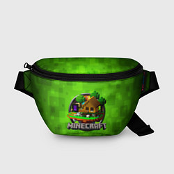 Поясная сумка Minecraft Logo Green, цвет: 3D-принт